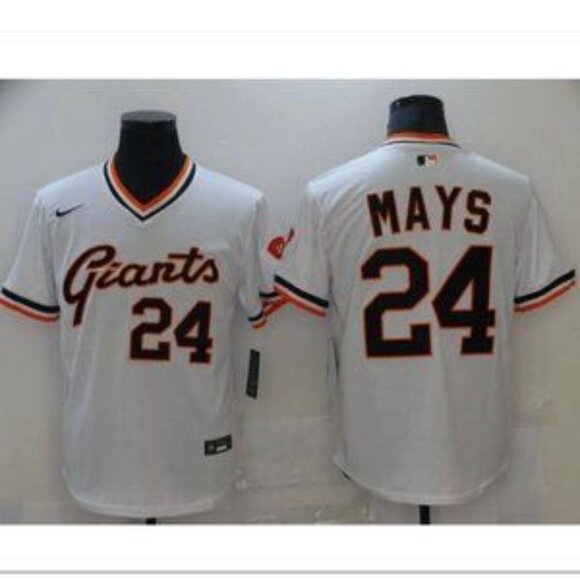 Mens Kids Youths Womens Willie Mays Stitched Jersey White